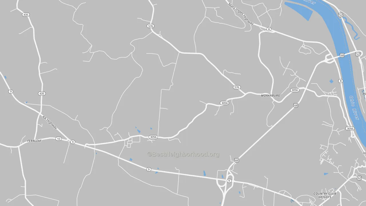 Transit Grade map of Moranburg, KY