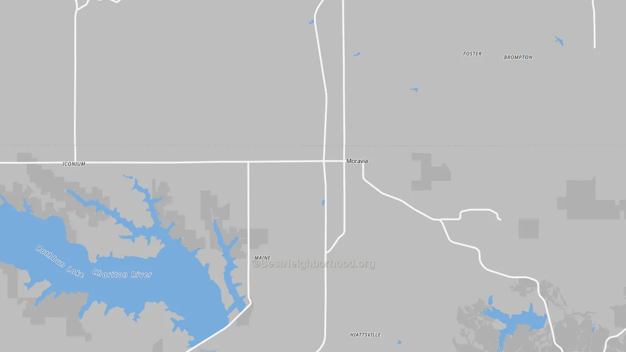 Transit Grade map of Moravia, IA
