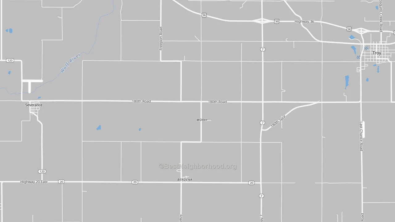 Transit Grade map of Moray, KS