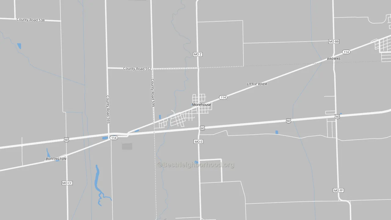 Transit Grade map of Morehouse, MO