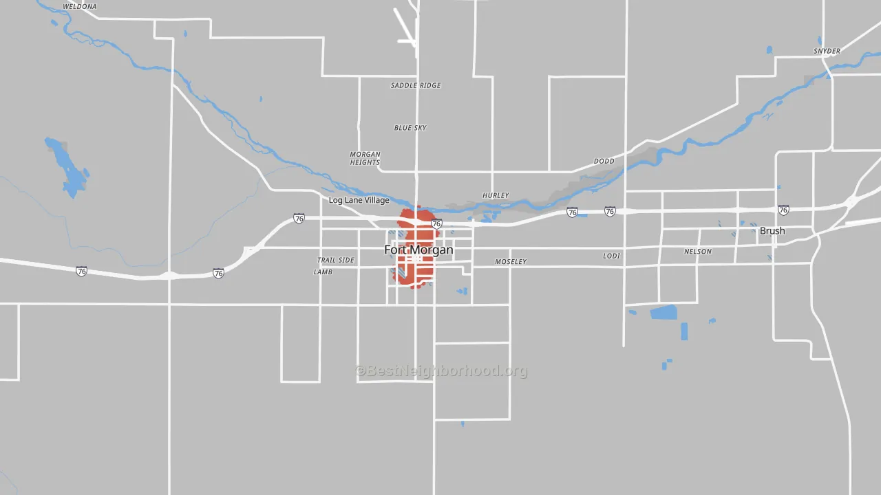 Transit Grade map of Morgan County, CO