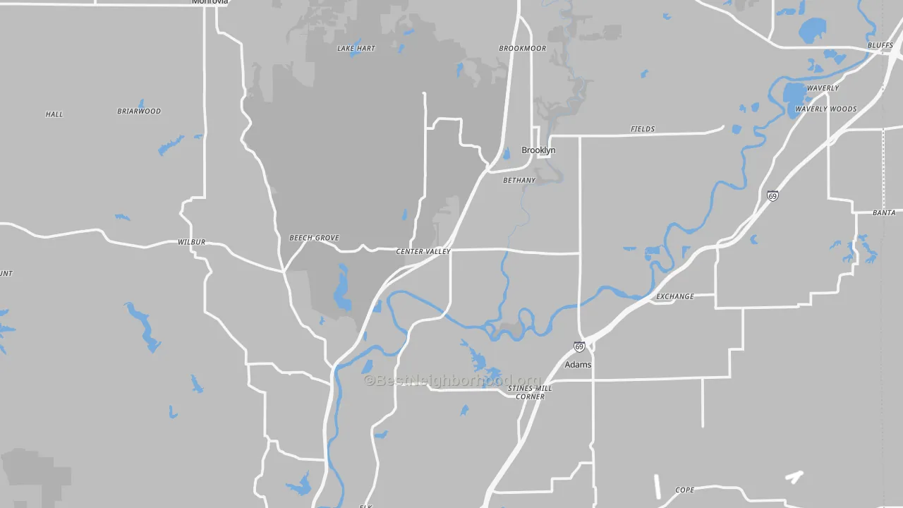 Transit Grade map of Morgan County, IN