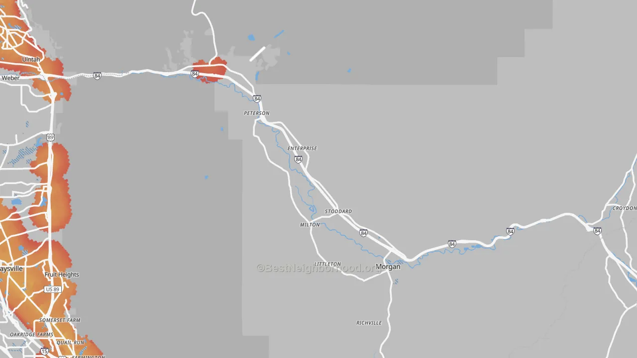 Transit Grade map of Morgan County, UT