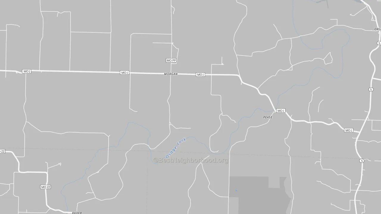 Transit Grade map of Morgan, MO