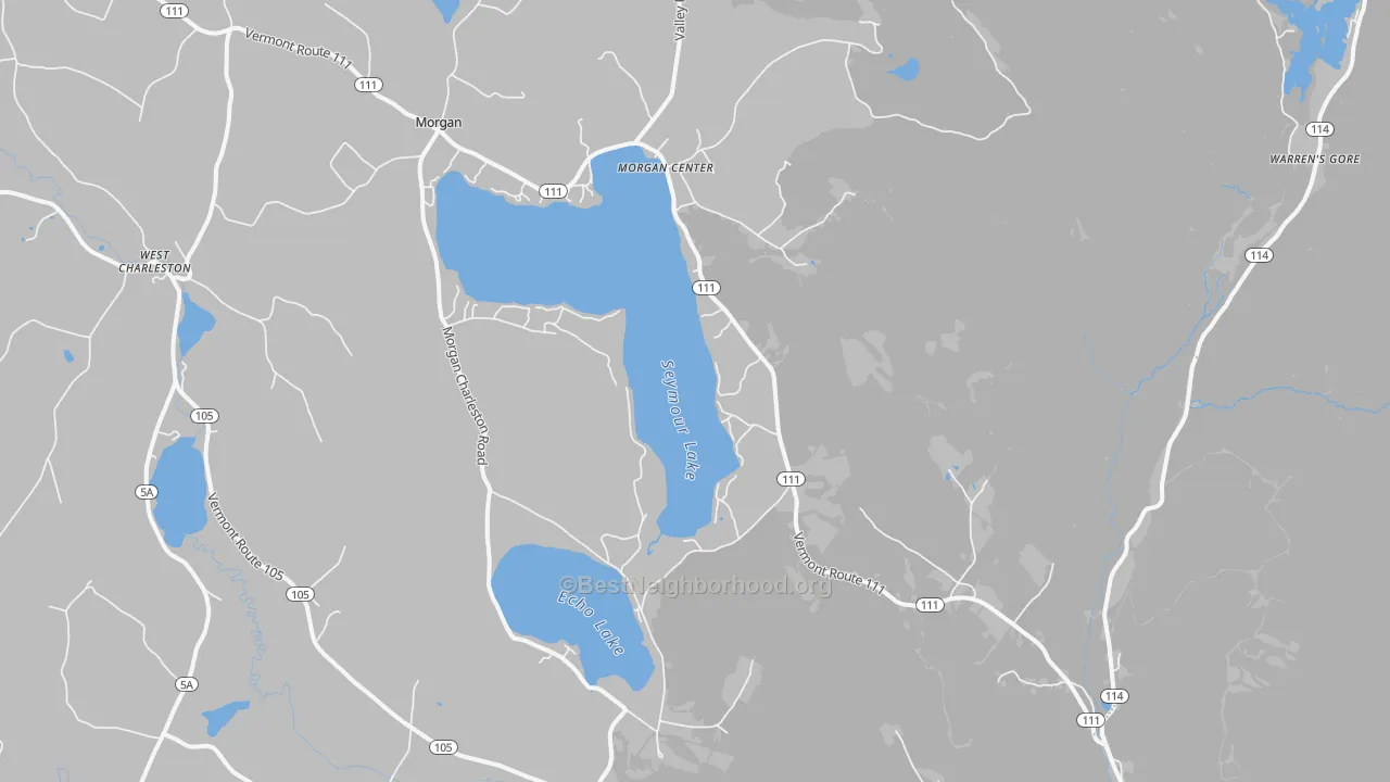 Transit Grade map of Morgan, VT