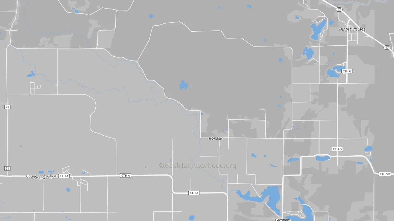 Transit Grade map of Morgan, WI