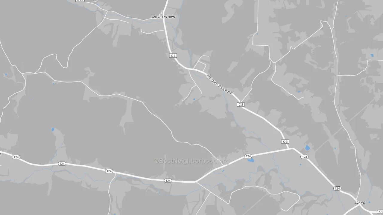 Transit Grade map of Morgantown, OH