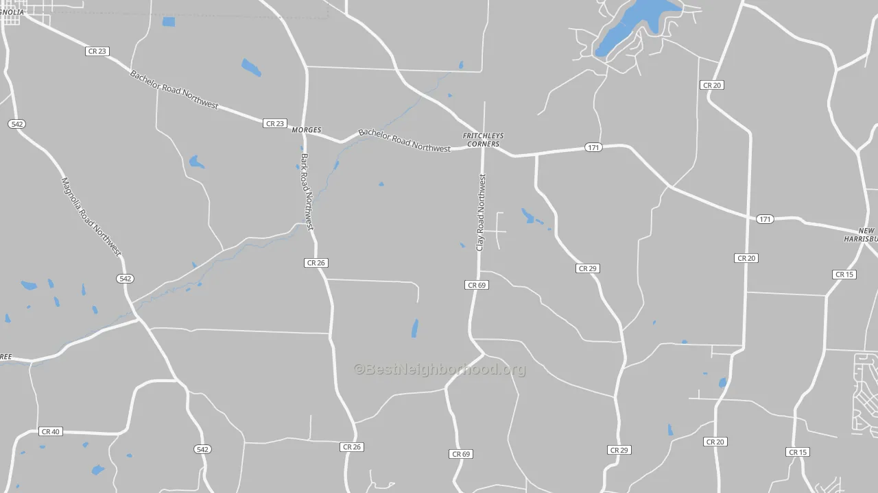 Transit Grade map of Morges, OH