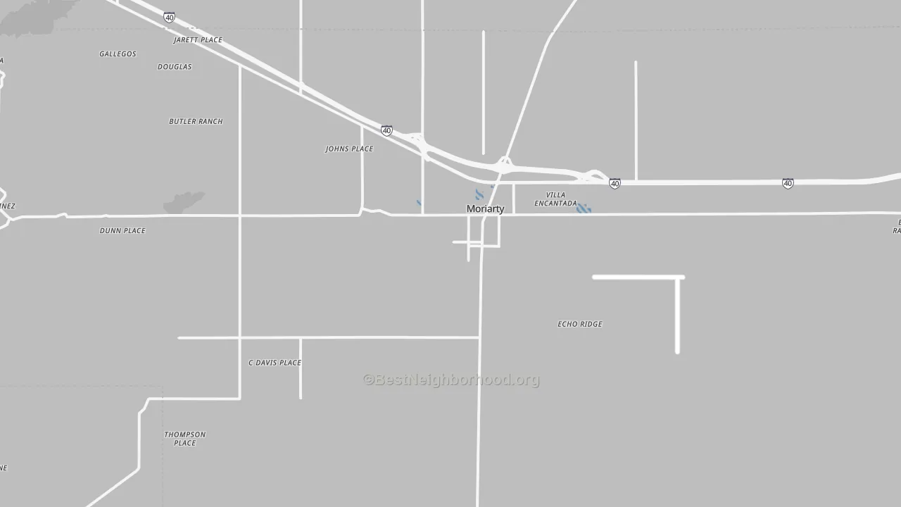 Transit Grade map of Moriarty, NM