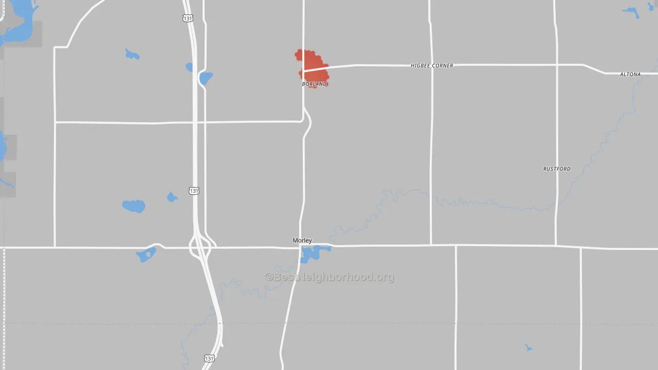 Transit Grade map of Morley, MI