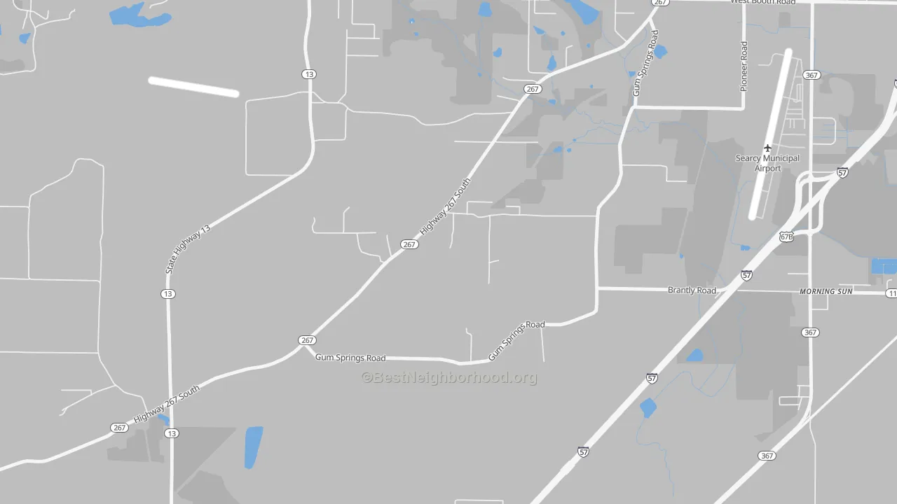 Transit Grade map of Morning Sun, AR