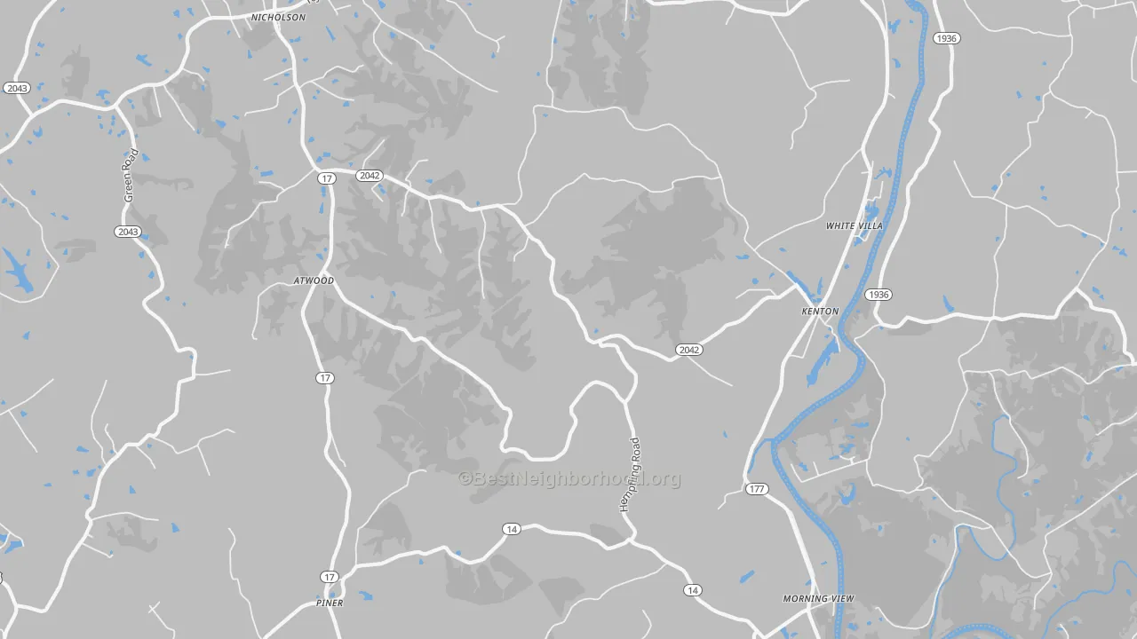 Transit Grade map of Morning View, KY