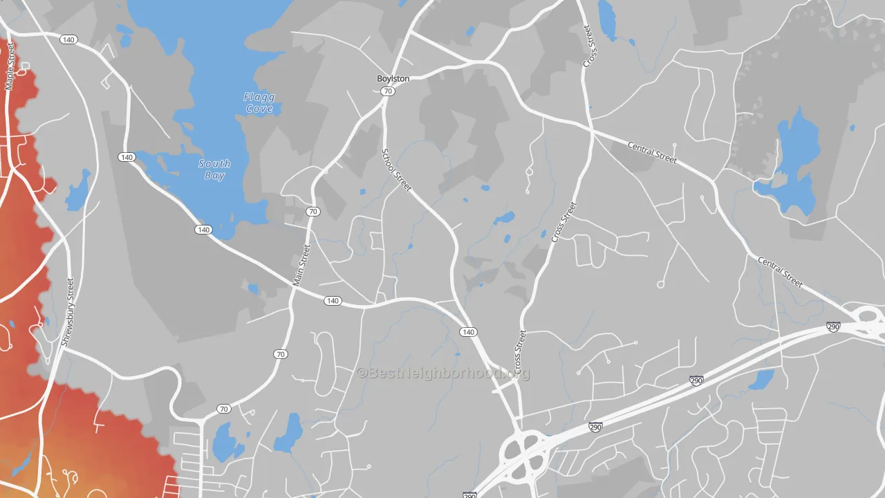 Transit Grade map of Morningdale, MA