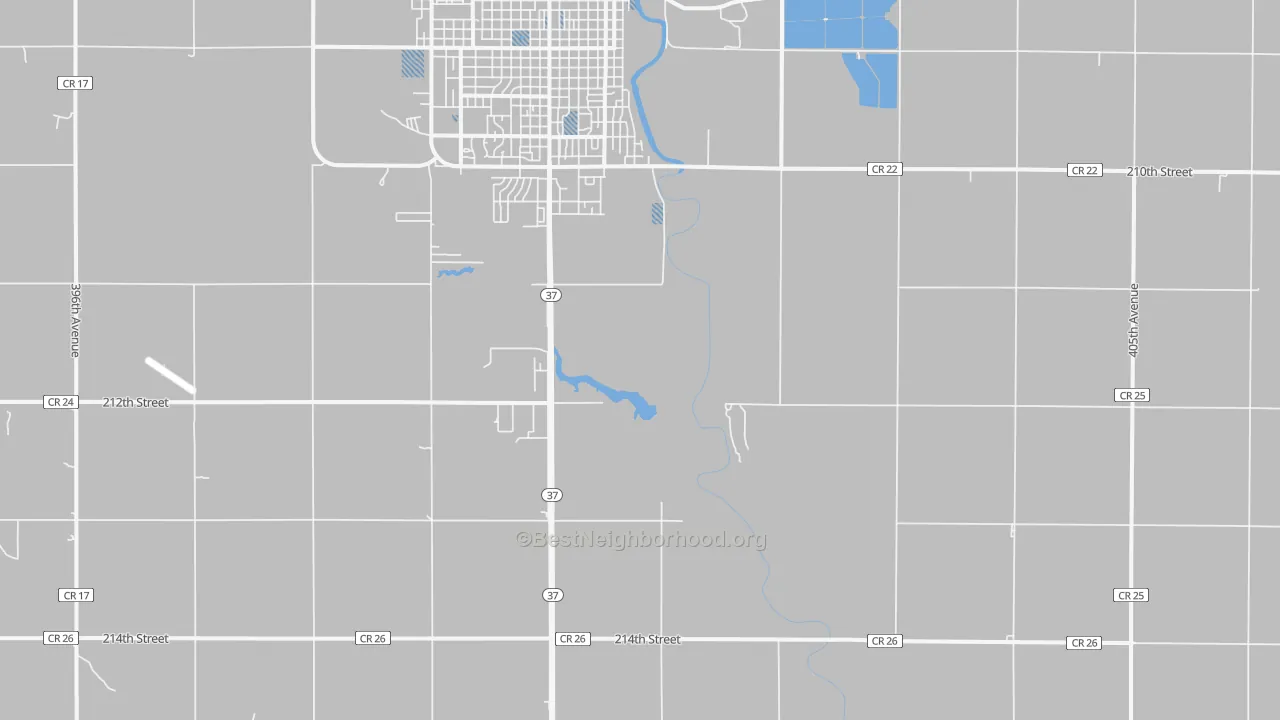 Transit Grade map of Morningside, SD