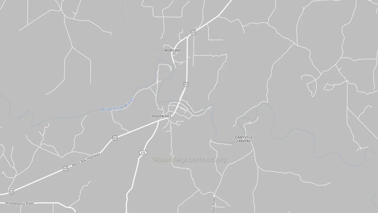 Transit Grade map of Moro Bay, AR