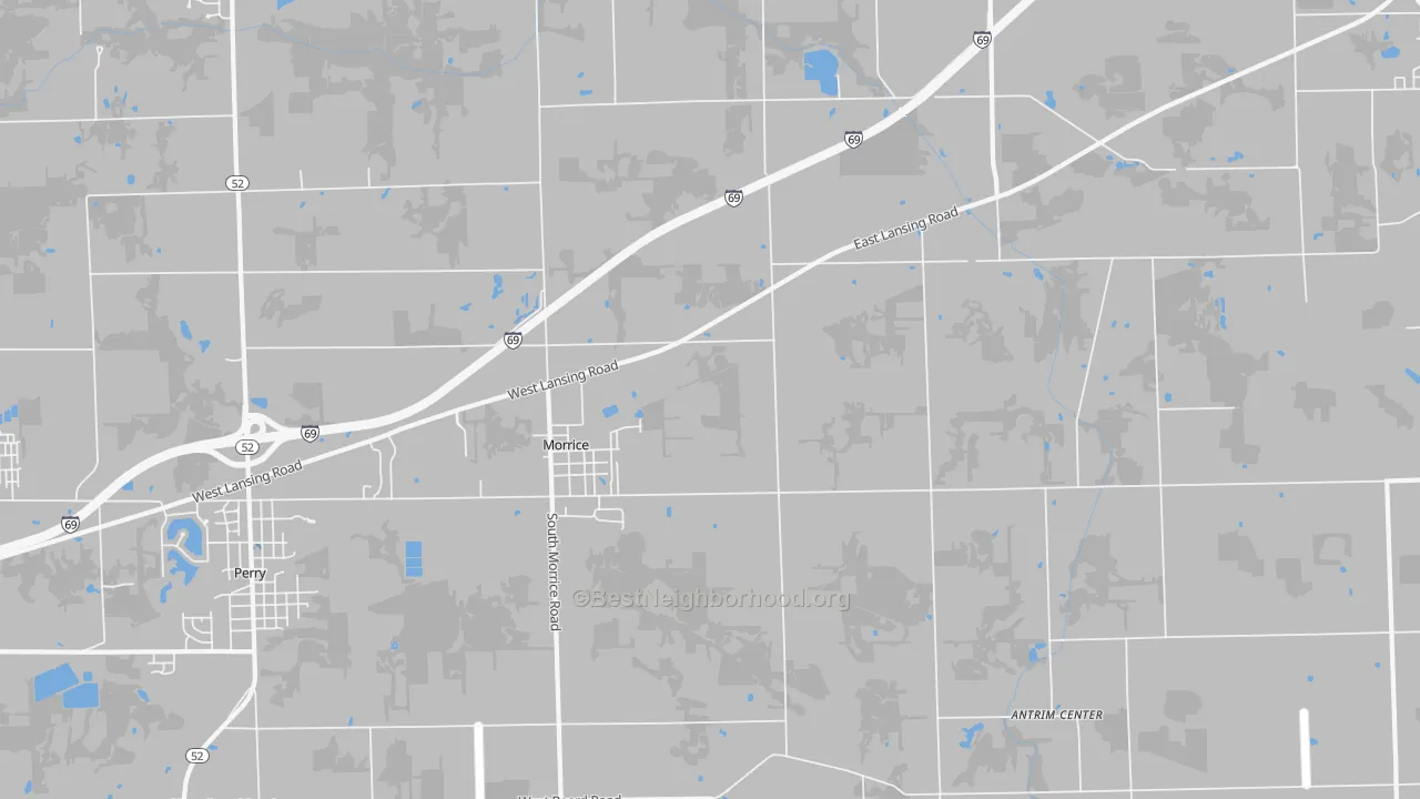 Transit Grade map of Morrice, MI