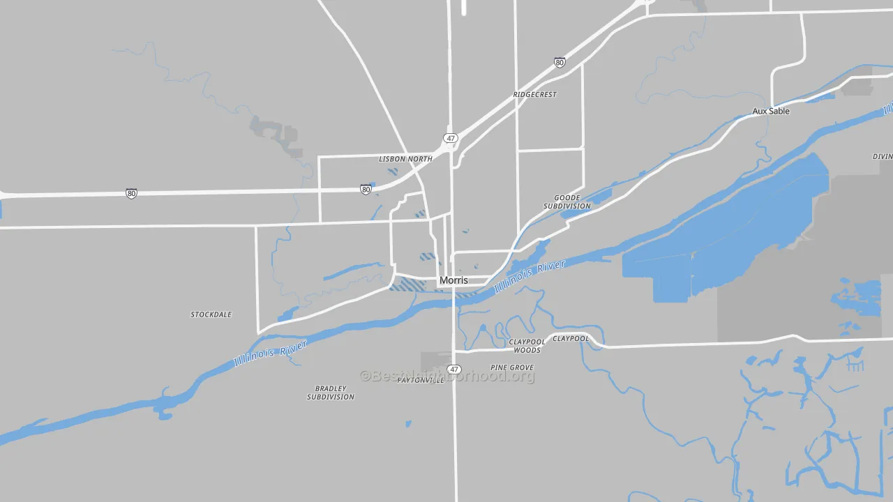 Transit Grade map of Morris, IL