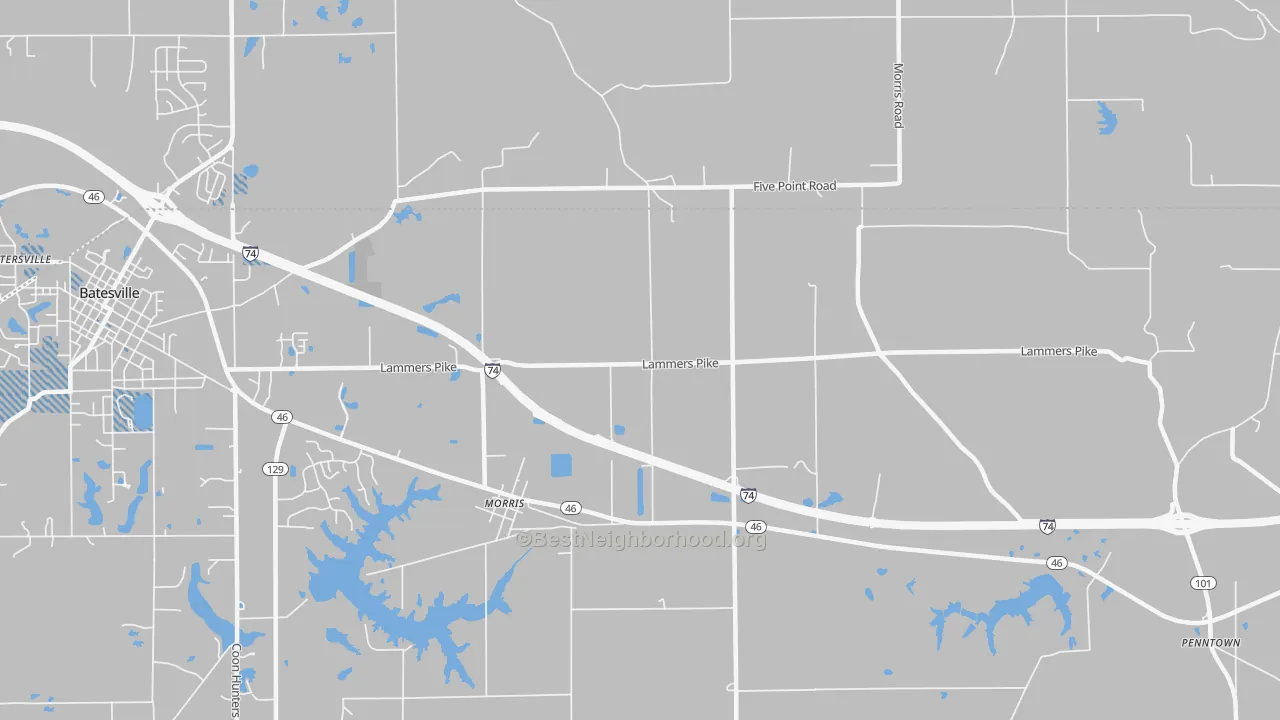 Transit Grade map of Morris, IN