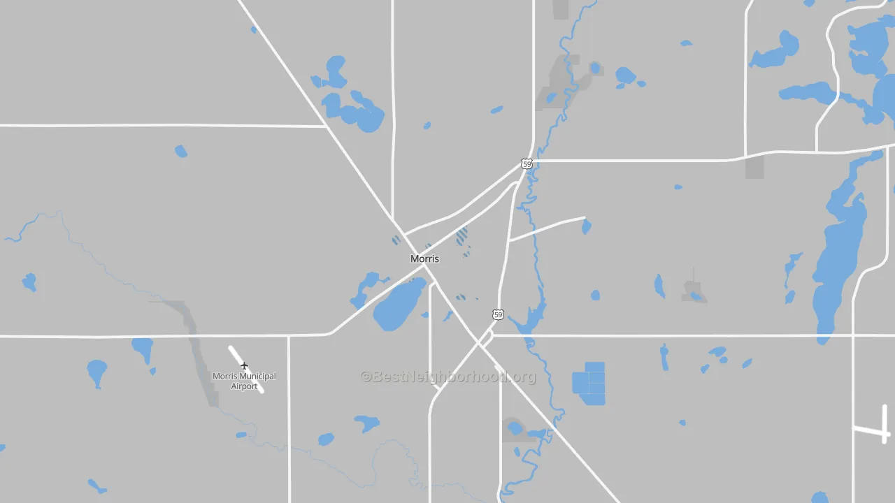 Transit Grade map of Morris, MN