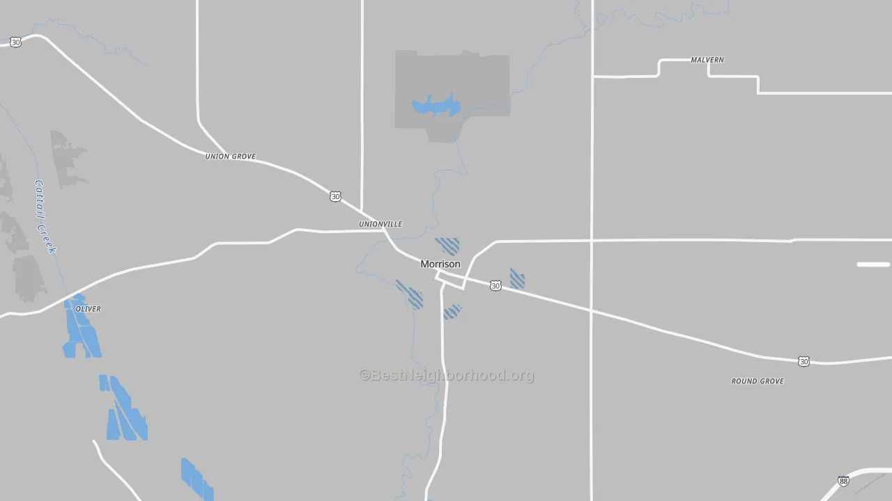 Transit Grade map of Morrison, IL