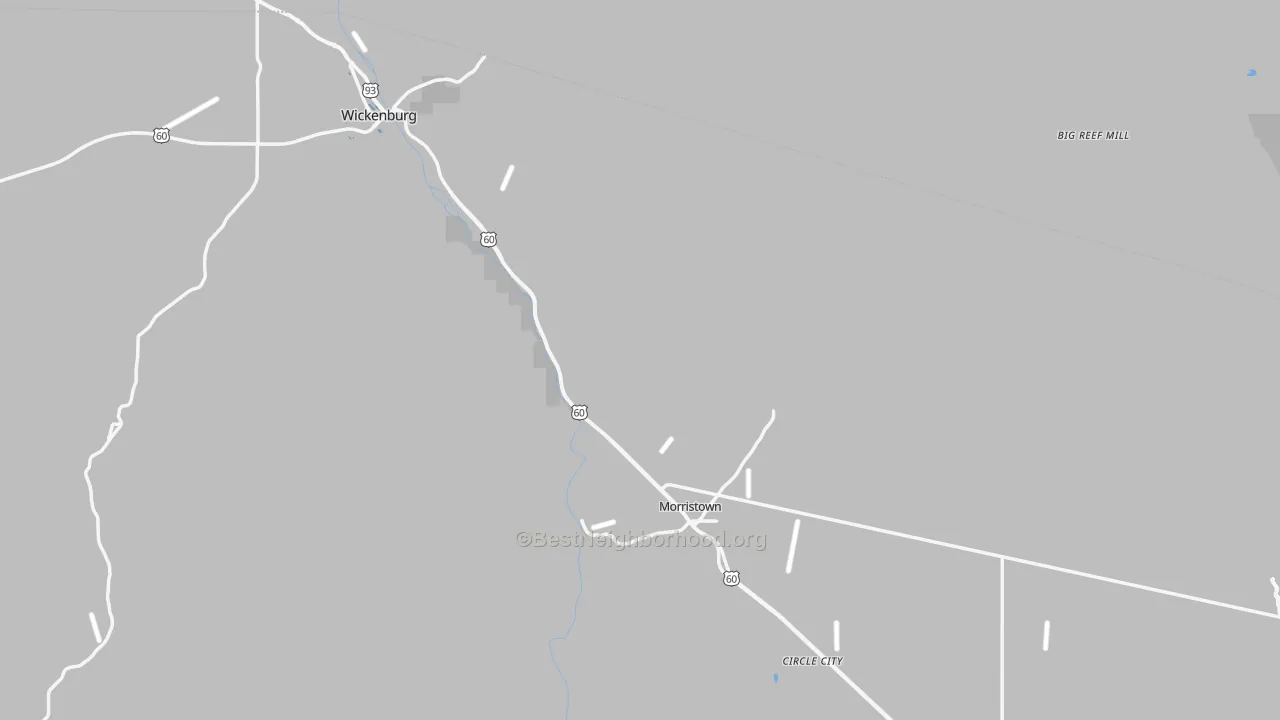 Transit Grade map of Morristown, AZ