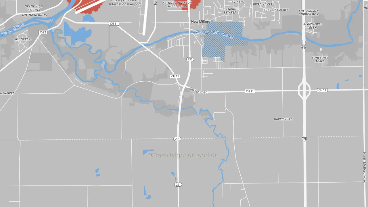 Transit Grade map of Morristown, IL