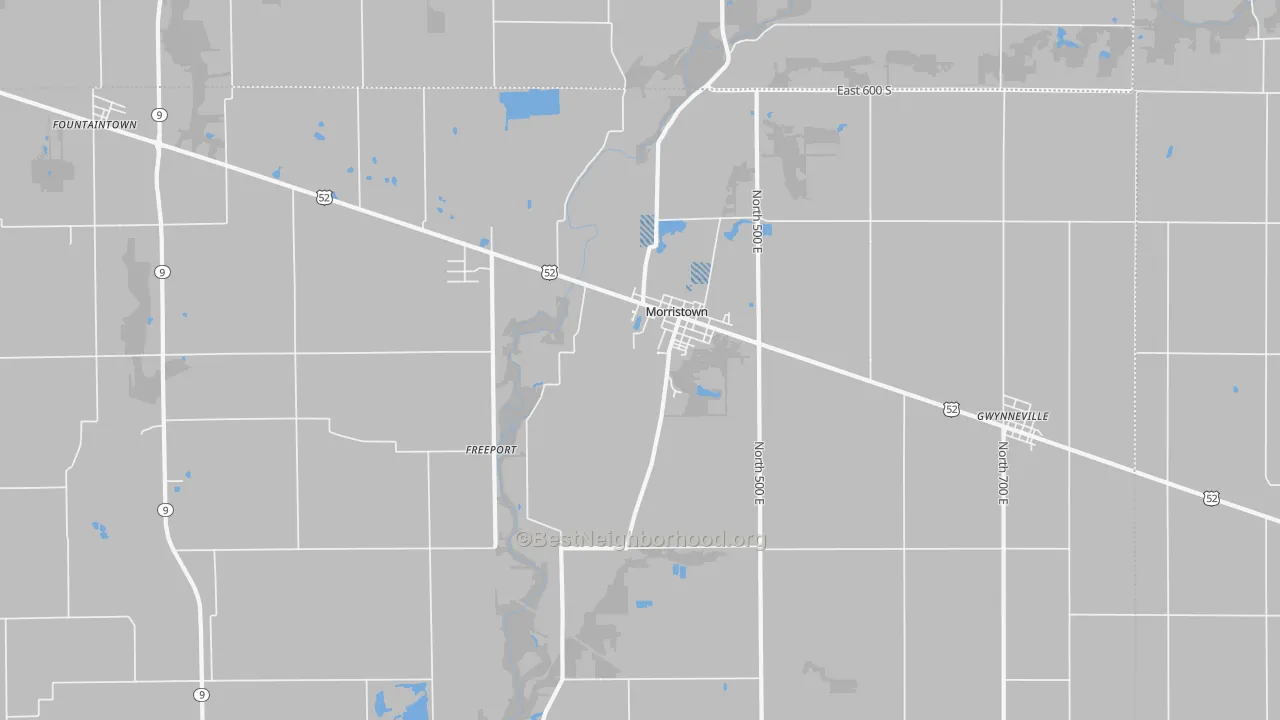 Transit Grade map of Morristown, IN