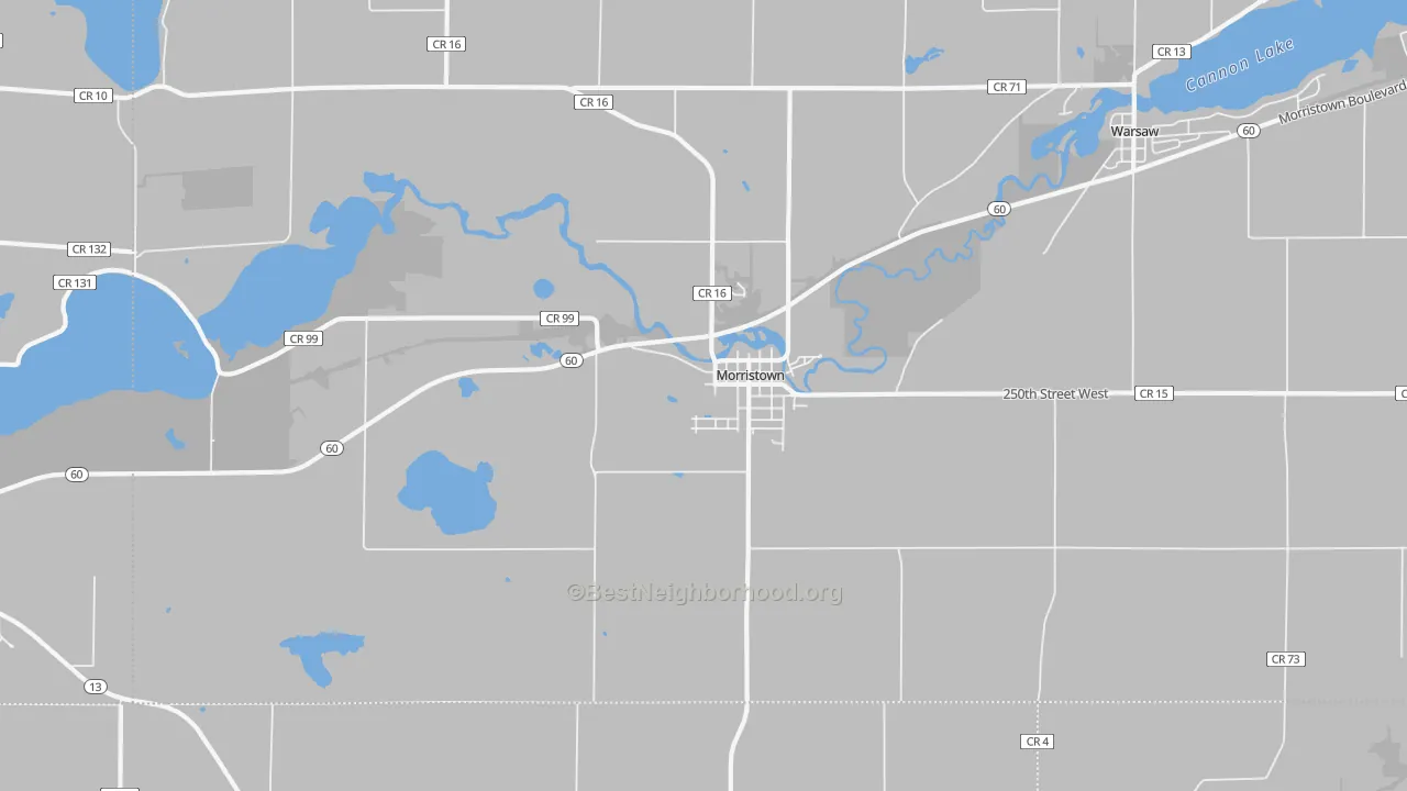 Transit Grade map of Morristown, MN
