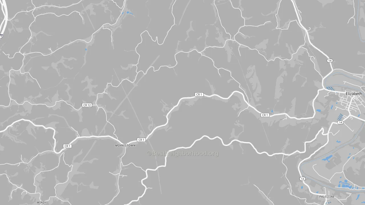 Transit Grade map of Morristown, WV