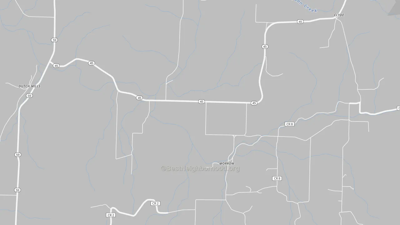 Transit Grade map of Morrow, AR