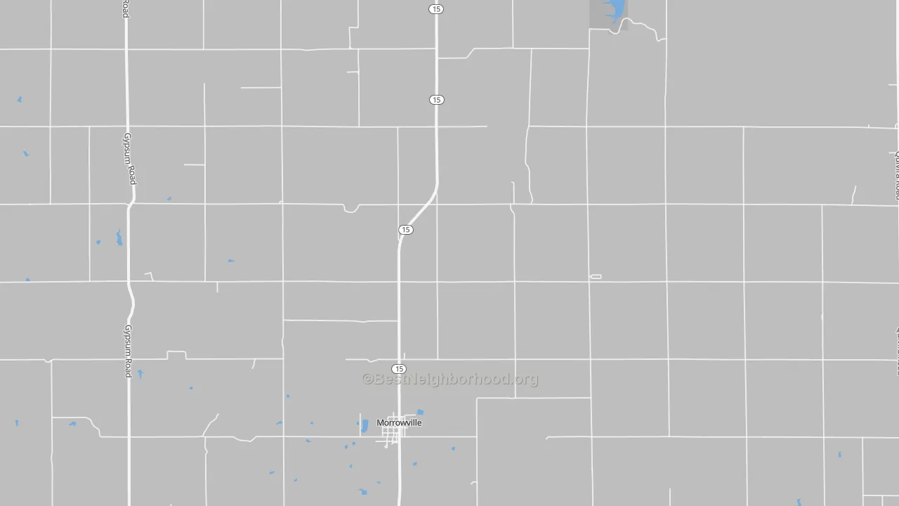Transit Grade map of Morrowville, KS