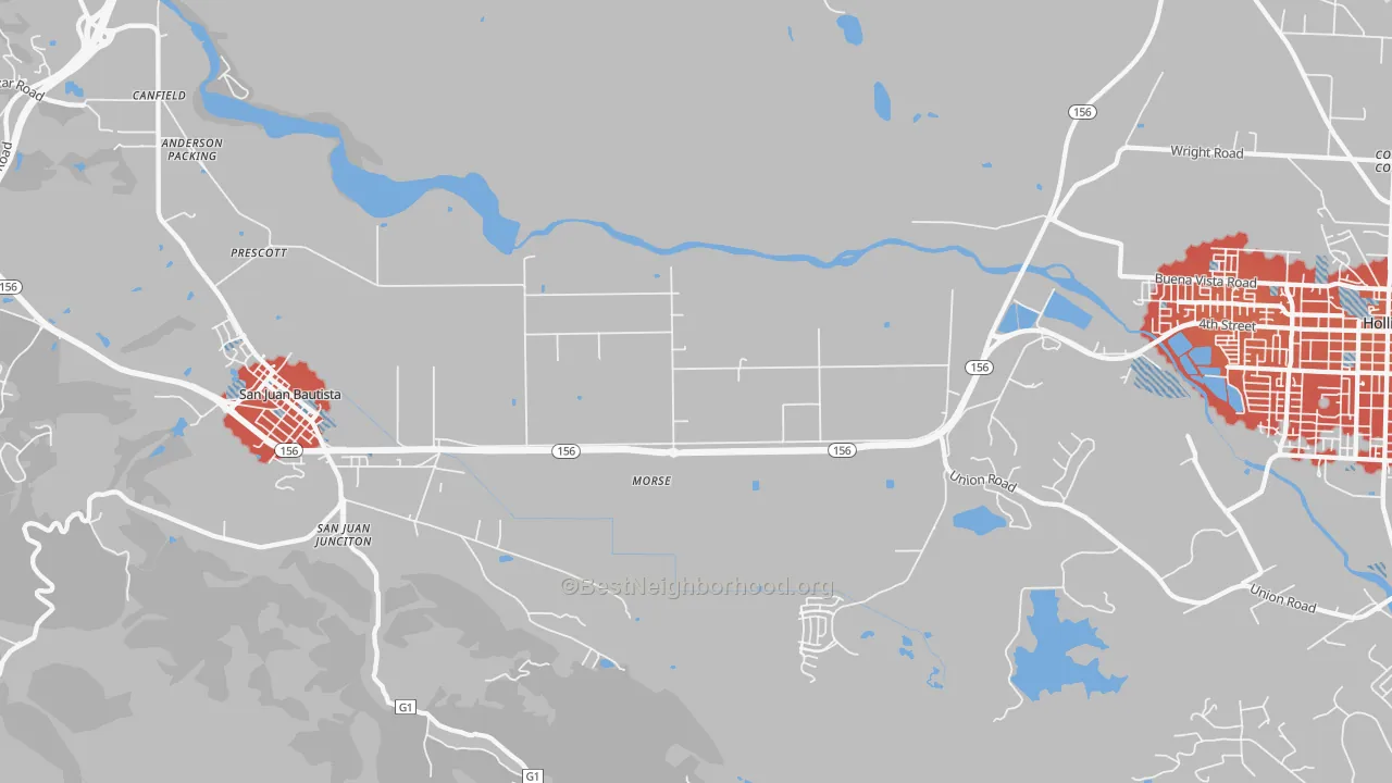 Transit Grade map of Morse, CA