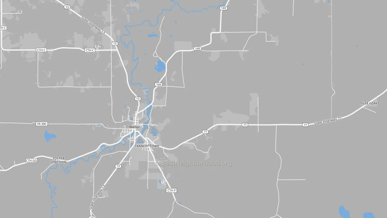 Transit Grade map of Morse, WI