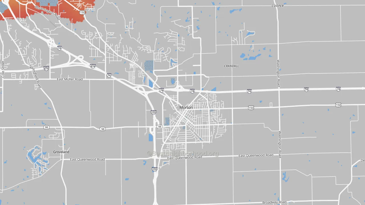 Transit Grade map of Morton, IL