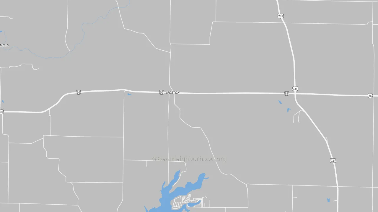 Transit Grade map of Morton, IN