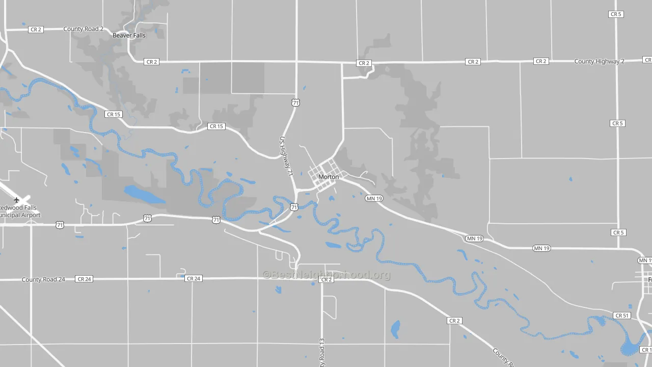 Transit Grade map of Morton, MN