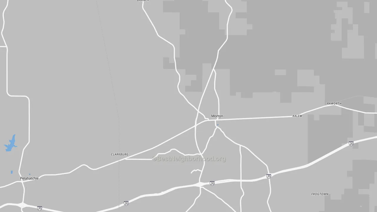 Transit Grade map of Morton, MS