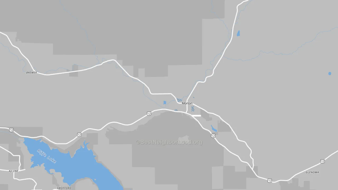 Transit Grade map of Morton, WA