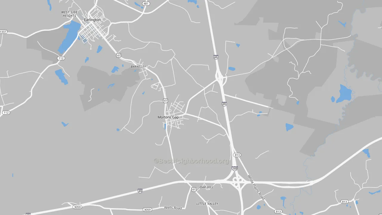 Transit Grade map of Mortons Gap, KY