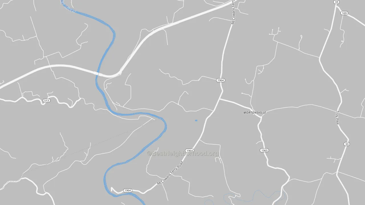 Transit Grade map of Mortonsville, KY