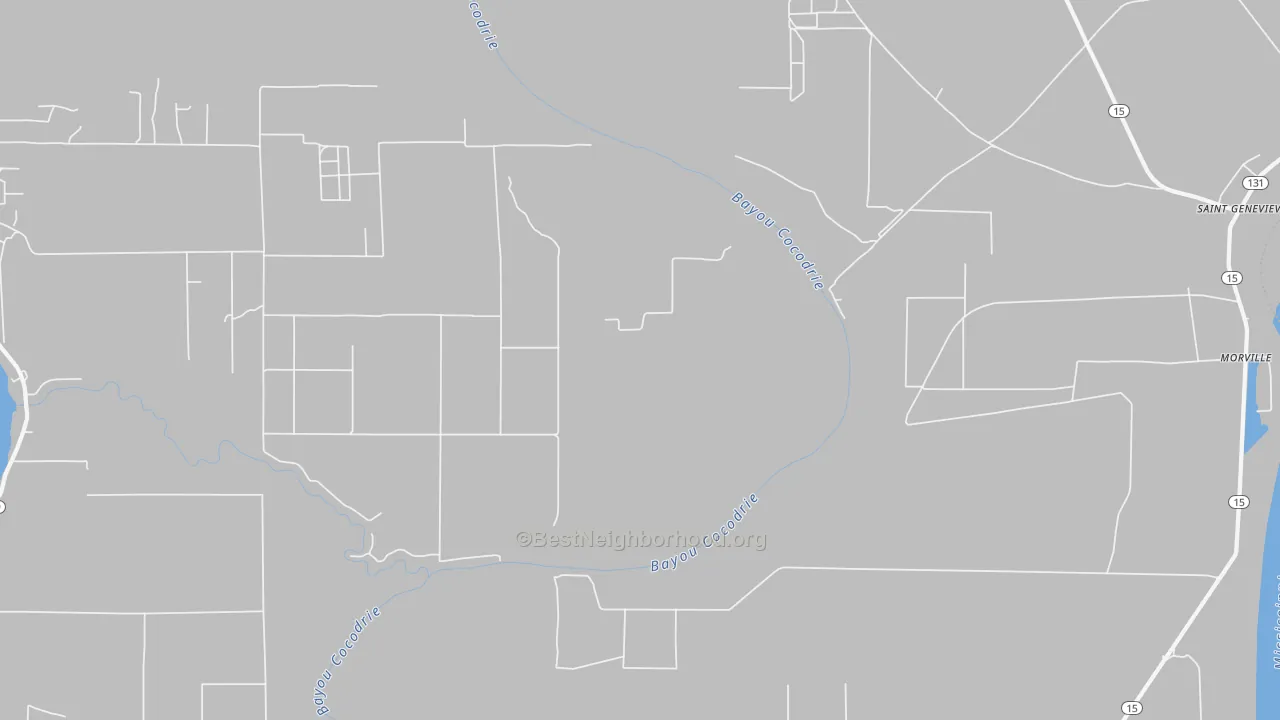 Transit Grade map of Morville, LA