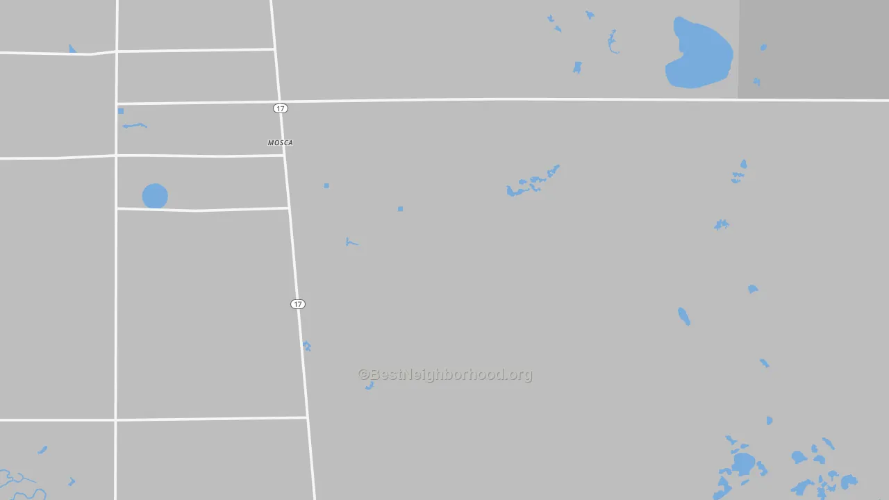 Transit Grade map of Mosca, CO