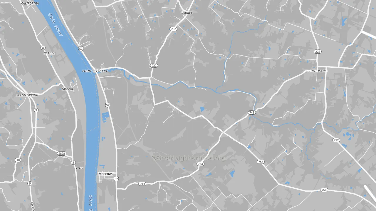Transit Grade map of Moscow, OH
