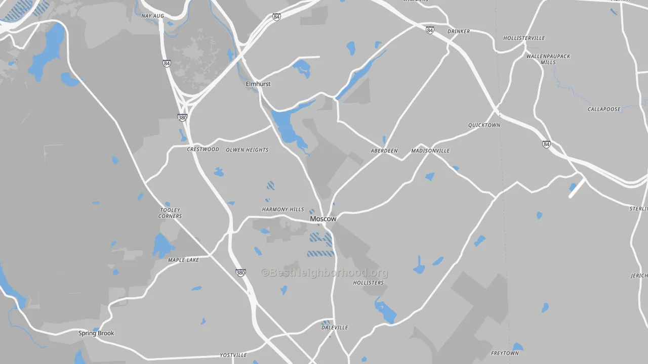 Transit Grade map of Moscow, PA