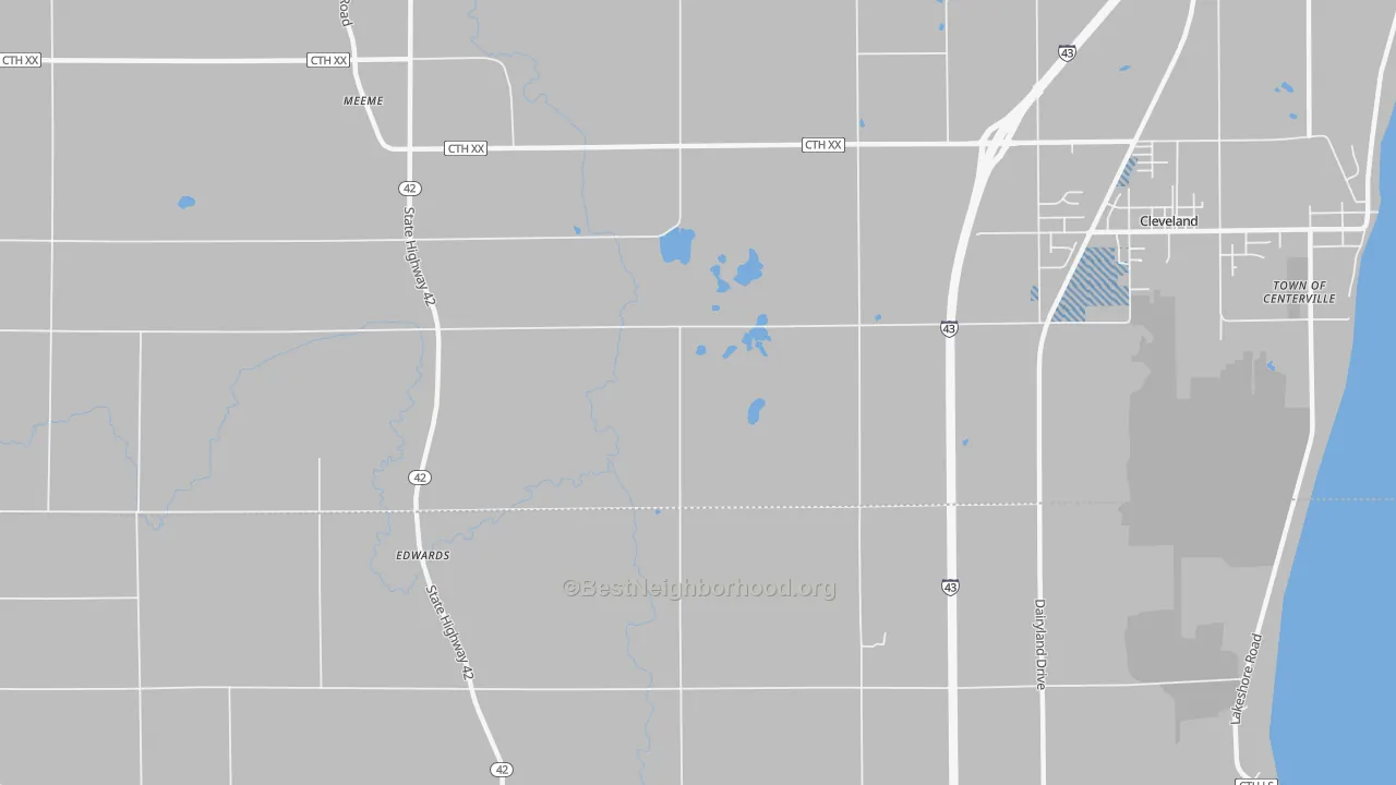 Transit Grade map of Mosel, WI