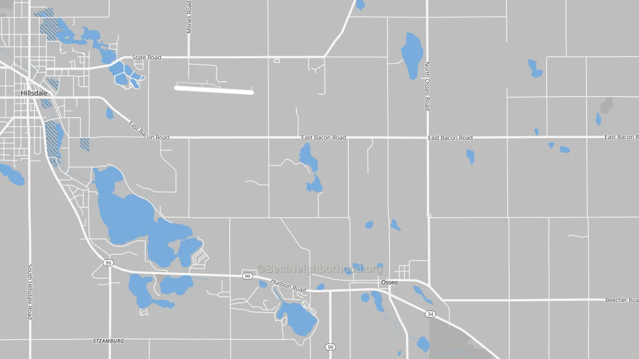 Transit Grade map of Mosherville, MI