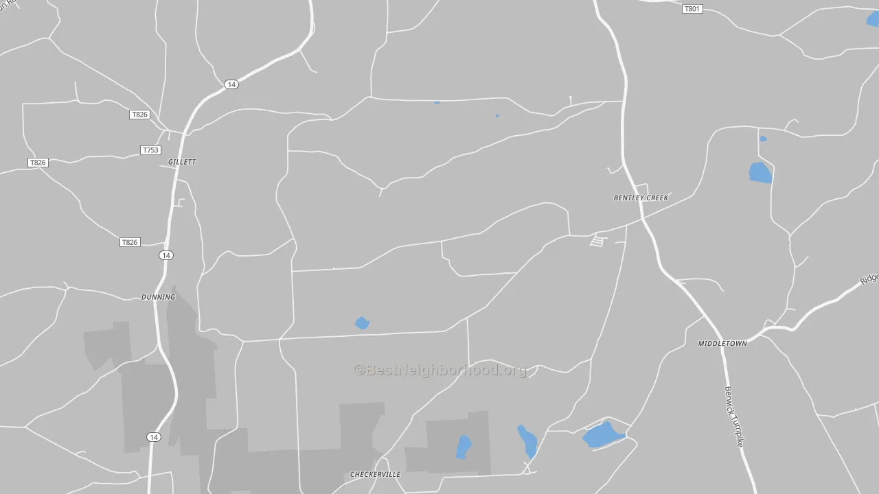 Transit Grade map of Mosherville, PA