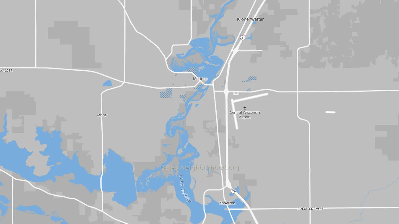 Transit Grade map of Mosinee, WI