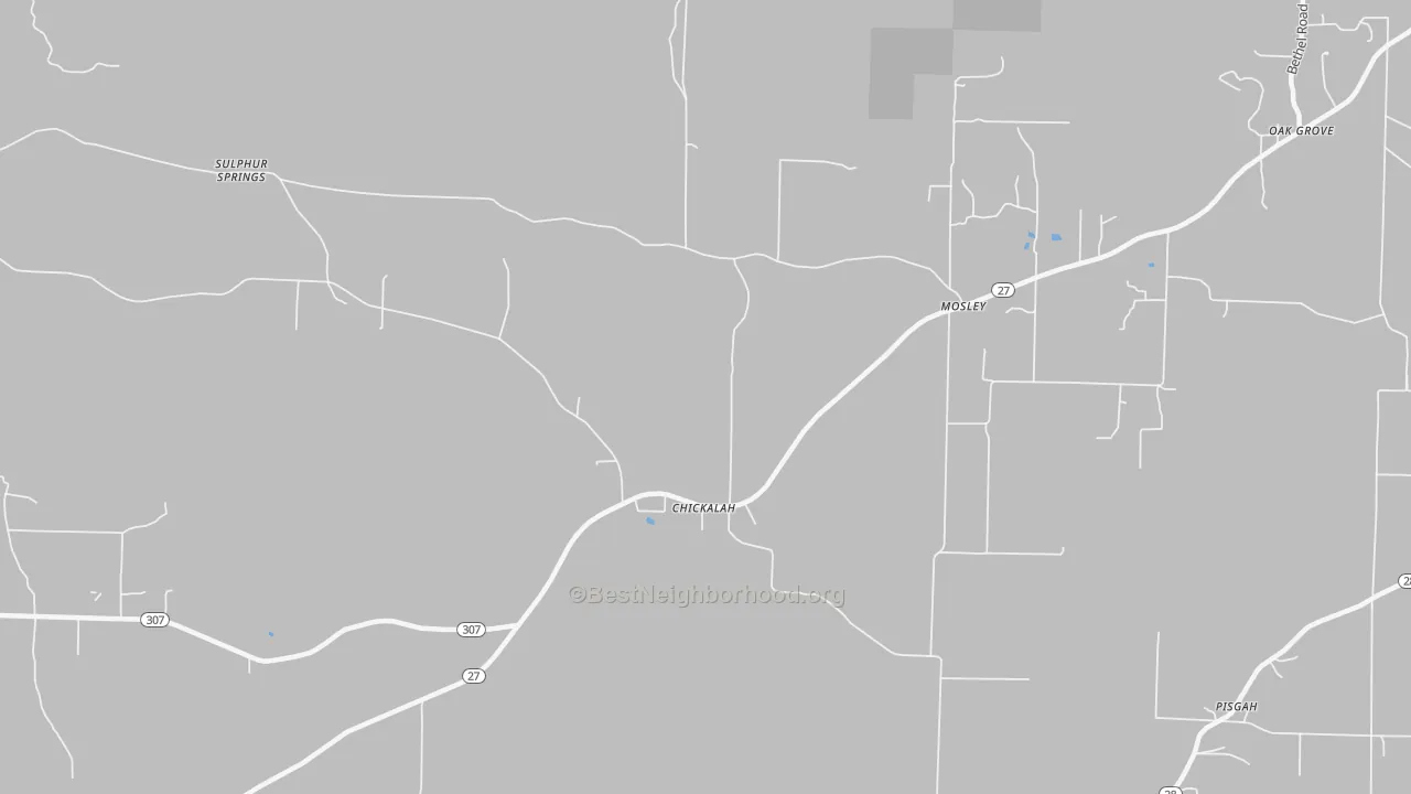 Transit Grade map of Mosley, AR