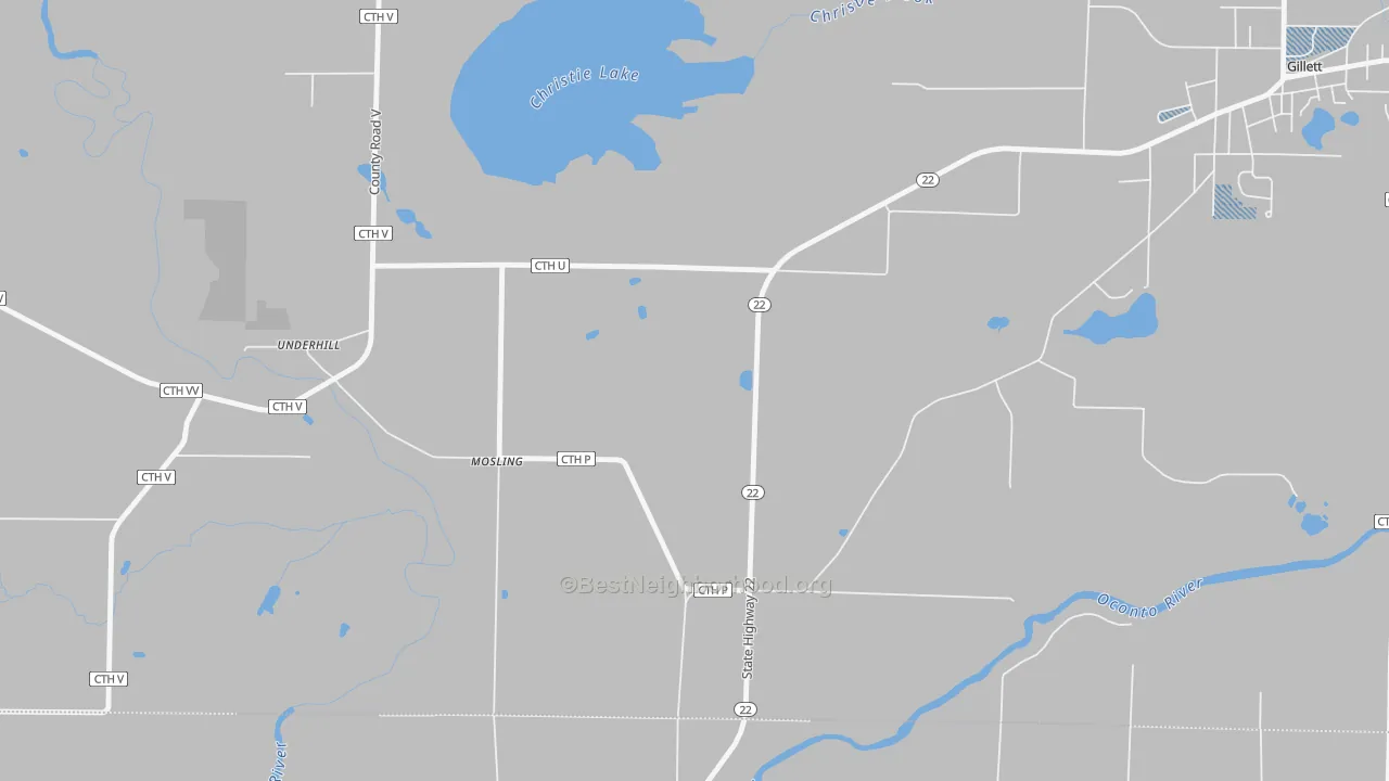 Transit Grade map of Mosling, WI